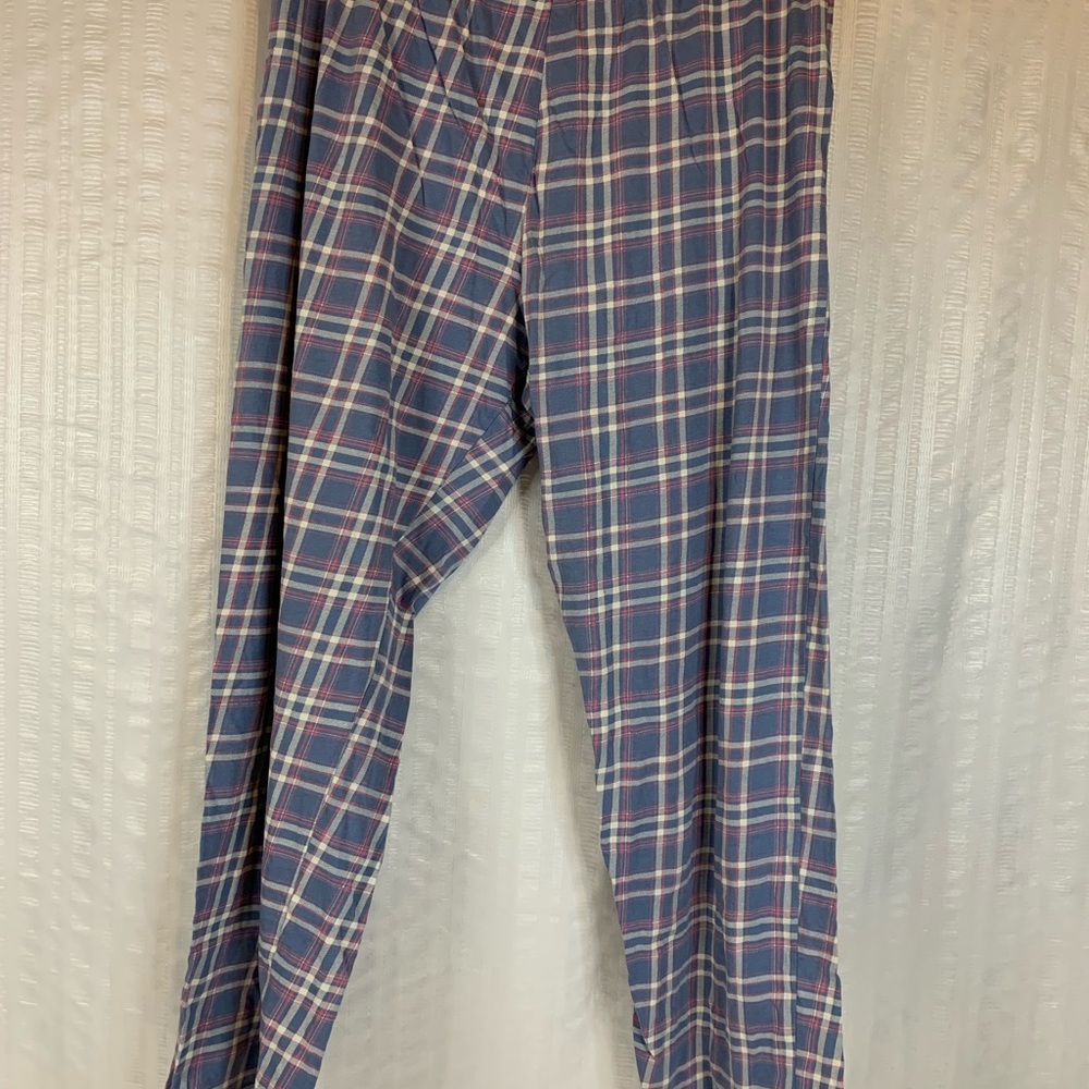 Marks & Spencer Women's Blue Plaid Pajama Pants